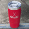 Hockey 2 Red Polar Camel Tumbler - 20oz - Angled