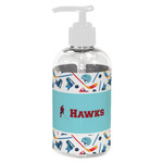 Hockey 2 Plastic Soap / Lotion Dispenser (8 oz - Small - White) (Personalized)