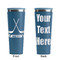 Hockey 2 Steel Blue RTIC Everyday Tumbler - 28 oz. - Front and Back