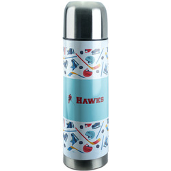 Hockey 2 Stainless Steel Thermos (Personalized)