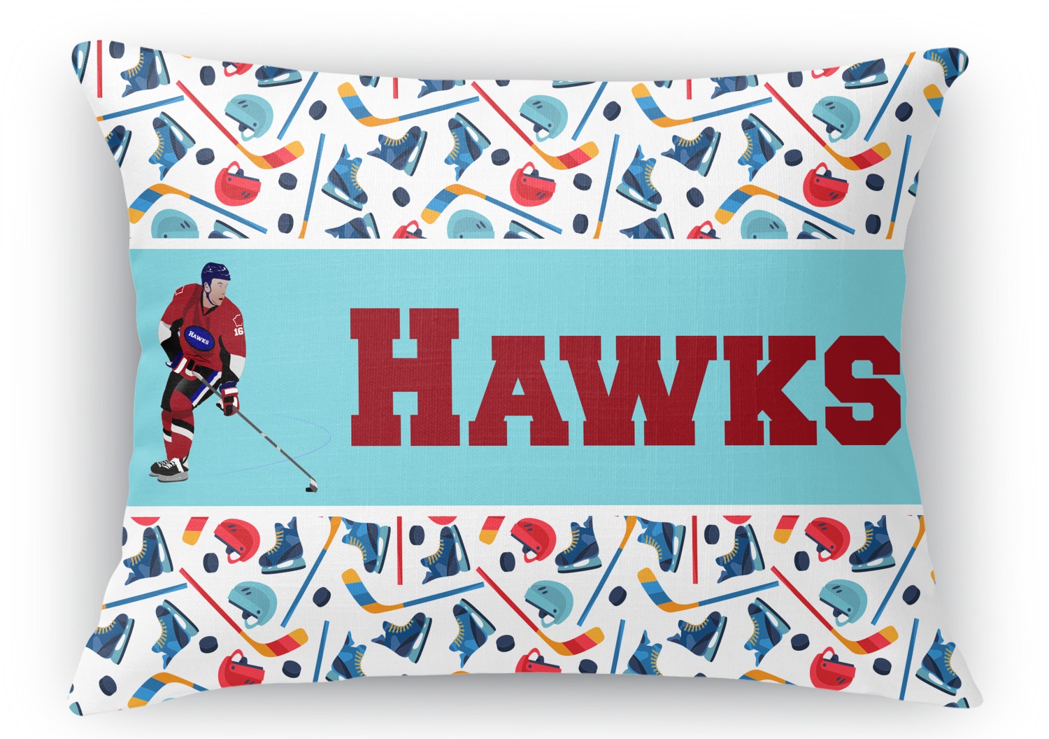 Personalized Hockey Floor Pillow Cover