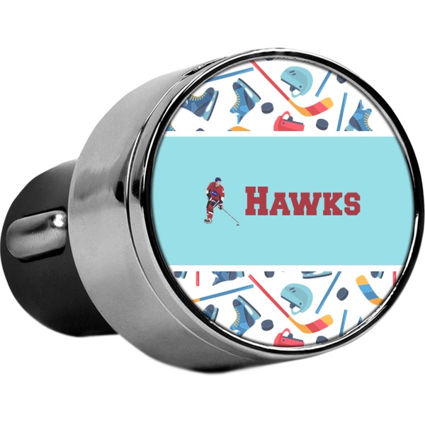 Custom Hockey 2 USB Car Charger (Personalized)