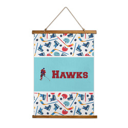 Hockey 2 Wall Hanging Tapestry (Personalized)