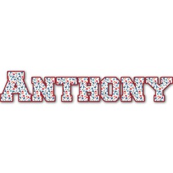 Hockey 2 Name/Text Decal - Custom Sizes (Personalized)