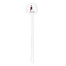 Hockey 2 White Plastic 5.5" Stir Stick - Round - Single Stick