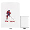 Hockey 2 White Treat Bag - Front & Back View