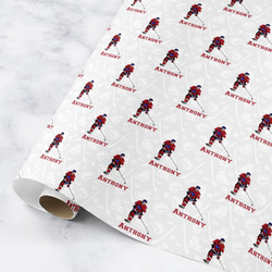 Hockey 2 Wrapping Paper Roll - Medium (Personalized)