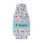 Hockey 2 Zipper Bottle Cooler (Personalized)