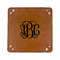 Interlocking Monogram 6" x 6" Leatherette Snap Up Tray - FLAT FRONT