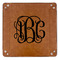 Interlocking Monogram 9" x 9" Leatherette Snap Up Tray - APPROVAL (FLAT)