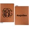 Interlocking Monogram Cognac Leatherette Portfolios with Notepad - Small - Double Sided- Apvl