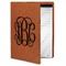 Interlocking Monogram Cognac Leatherette Portfolios with Notepad - Small - Main