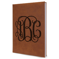 Interlocking Monogram Leatherette Journal - Large - Single Sided (Personalized)