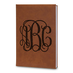 Interlocking Monogram Leatherette Journal - Large - Double Sided (Personalized)