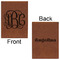 Interlocking Monogram Leatherette Sketchbooks - Large - Double Sided - Front & Back View