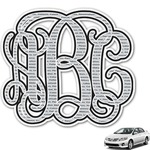 Interlocking Monogram Monogram Car Decal (Personalized)