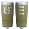 Interlocking Monogram Olive Polar Camel Tumbler - 20oz - Double Sided - Approval