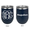 Interlocking Monogram Stainless Wine Tumblers - Navy - Double Sided - Approval