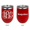 Interlocking Monogram Stainless Wine Tumblers - Red - Double Sided - Approval