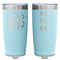 Interlocking Monogram Teal Polar Camel Tumbler - 20oz -Double Sided - Approval