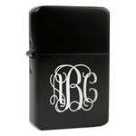 Interlocking Monogram Windproof Lighter - Black - Single Sided (Personalized)