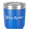 Script Name 30 oz Stainless Steel Ringneck Tumbler - Blue - Close Up