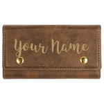 Script Name Cards & Dice Set - Rustic Brown (Personalized)