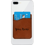 Script Name Leatherette Phone Wallet (Personalized)