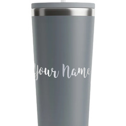 Script Name RTIC Everyday Tumbler with Straw - 28oz - Grey - Single-Sided (Personalized)