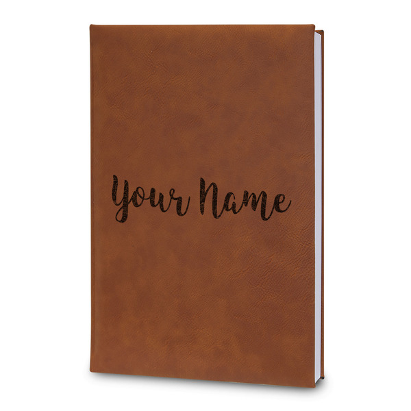 Custom Script Name Leatherette Journal - Large - Double-Sided (Personalized)