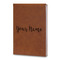 Script Name Leatherette Journals - Large - Double Sided - Angled View