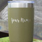 Script Name Olive Polar Camel Tumbler - 20oz - Close Up