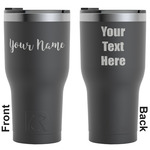 Script Name RTIC Tumbler - Black - Laser Engraved - Double-Sided (Personalized)