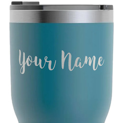 Script Name RTIC Tumbler - Dark Teal - Laser Engraved - Single-Sided (Personalized)