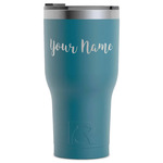 Script Name RTIC Tumbler - Dark Teal - Laser Engraved - Single-Sided (Personalized)