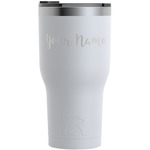 Script Name RTIC Tumbler - White - Laser Engraved - Single-Sided (Personalized)