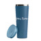 Script Name Steel Blue RTIC Everyday Tumbler - 28 oz. - Lid Off