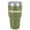 Block Name 30 oz Stainless Steel Ringneck Tumbler - Olive - Front