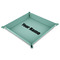 Block Name 9" x 9" Teal Leatherette Snap Up Tray - MAIN