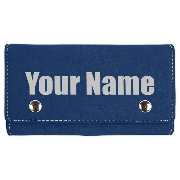 Custom Block Name Cards & Dice Set - Navy Blue (Personalized)