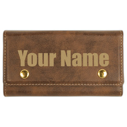 Block Name Cards & Dice Set - Rustic Brown (Personalized)