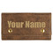 Block Name Cards & Dice Set - Rustic Brown - Front