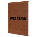 Block Name Leather Sketchbook - Large - Single Sided (Personalized)