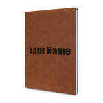 Block Name Leather Sketchbook - Small - Double Sided (Personalized)