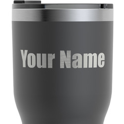 Block Name RTIC Tumbler - Black - Engraved Front & Back (Personalized)