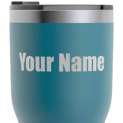Block Name RTIC Tumbler - Dark Teal - Laser Engraved - Single-Sided (Personalized)