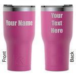 Block Name RTIC Tumbler - Magenta - Laser Engraved - Double-Sided (Personalized)