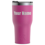 Block Name RTIC Tumbler - Magenta - Laser Engraved - Single-Sided (Personalized)