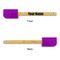 Block Name Silicone Spatula - Purple - Front & Back