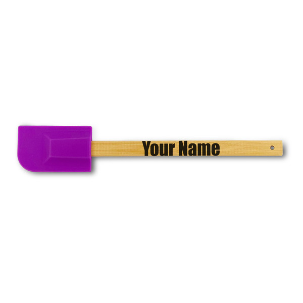 Custom Block Name Silicone Spatula - Purple (Personalized)